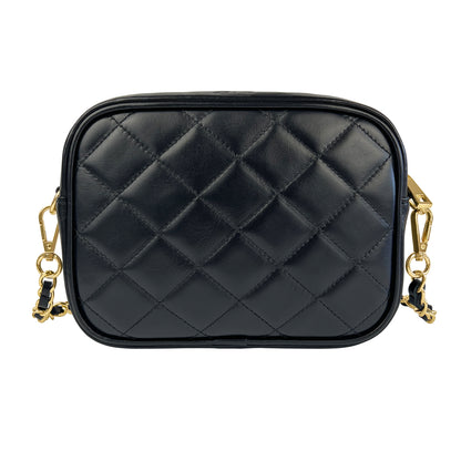Borsa Donna a Tracolla, In Vera Pelle Trapuntata, Made in Italy, Modello Nora Parubi Borse - vista 2