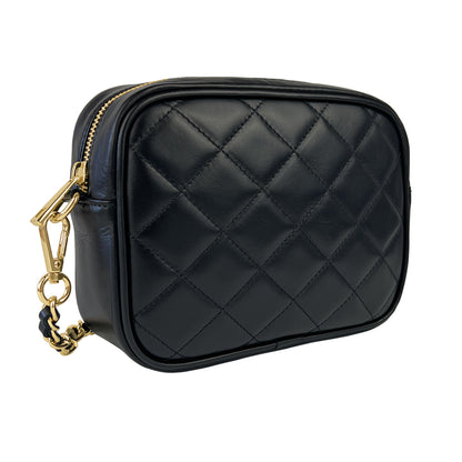 Borsa Donna a Tracolla, In Vera Pelle Trapuntata, Made in Italy, Modello Nora Parubi Borse - vista 3