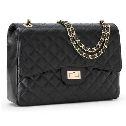 Borsa Donna a Spalla e Tracolla, In Vera Pelle Trapuntata, Made in Italy, Modello Vivienne Parubi Borse - vista 11
