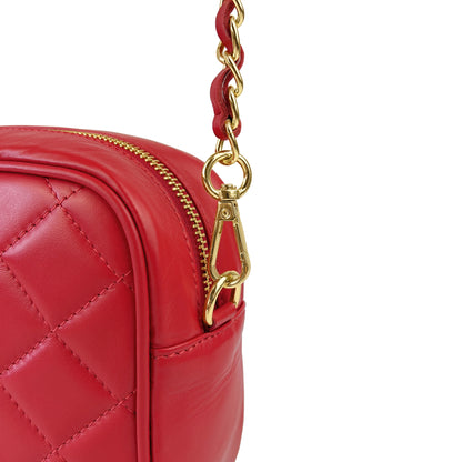 Borsa Donna a Tracolla Trapuntata Rossa, In Vera Pelle, Made in Italy, Nora Parubi Borse rosso - vista 6