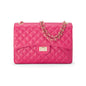 Borsa Donna a Spalla Fucsia, in Vera Pelle, Made In Italy, Vivienne Parubi Borse - foto prodotto