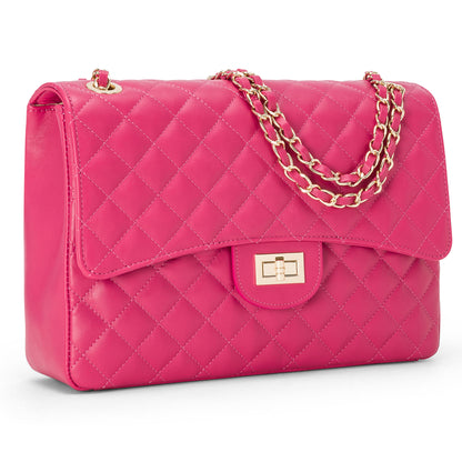 Borsa Donna a Spalla e Tracolla, In Vera Pelle Trapuntata, Made in Italy, Modello Vivienne Parubi Borse - vista 2