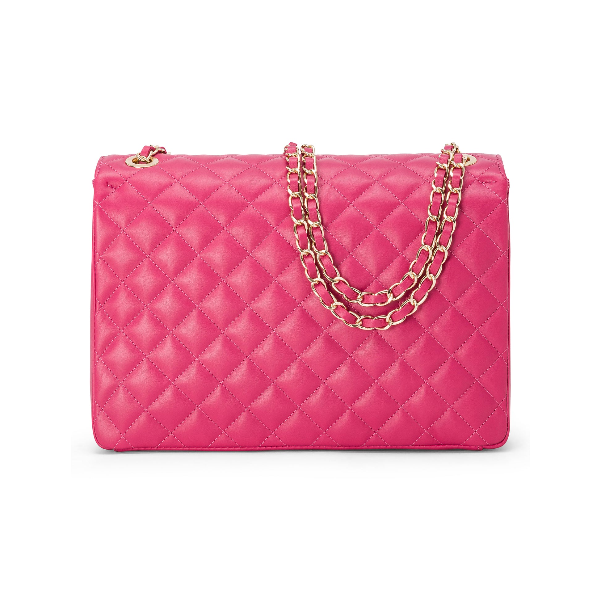 Borsa Donna a Spalla Fucsia, in Vera Pelle, Made In Italy, Vivienne Parubi Borse - vista 4