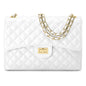 Borsa Donna a Spalla e Tracolla, In Vera Pelle Trapuntata, Made in Italy, Modello Vivienne Parubi Borse Bianco - vista 41