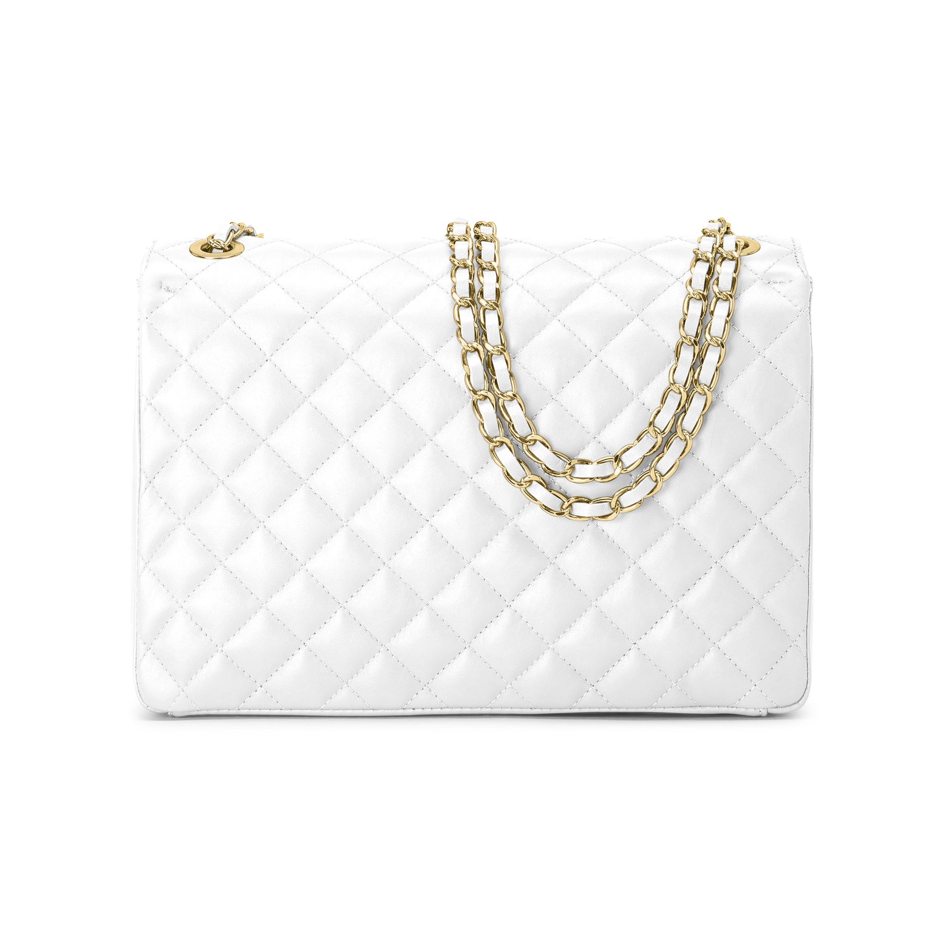 Borsa Donna a Spalla Bianca, in Vera Pelle, Made In Italy, Vivienne Parubi Borse bianco - vista 4