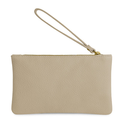 Pochette Donna a Mano, In Vera Pelle, Made in Italy, Modello Aura Parubi - vista 121