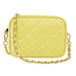 Borsa Donna a Tracolla, In Vera Pelle Trapuntata, Made in Italy, Modello Nora Parubi Borse Giallo Chiaro - vista 161