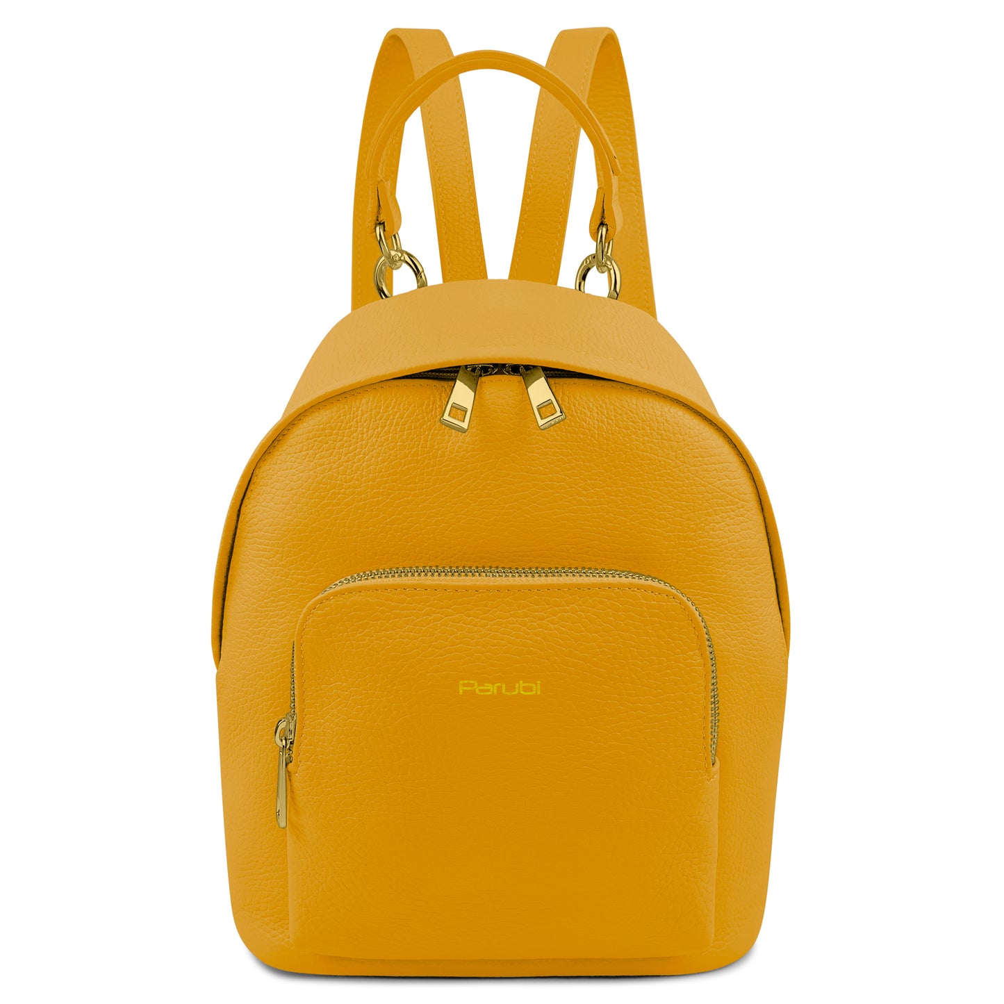 Zaino Donna, In Vera Pelle, Made in Italy, Modello Ines Parubi Giallo - vista 92