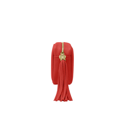Borsa Donna a Tracolla Rosso, In Vera Pelle, Made in Italy, Anastasia Parubi Borse - vista 3