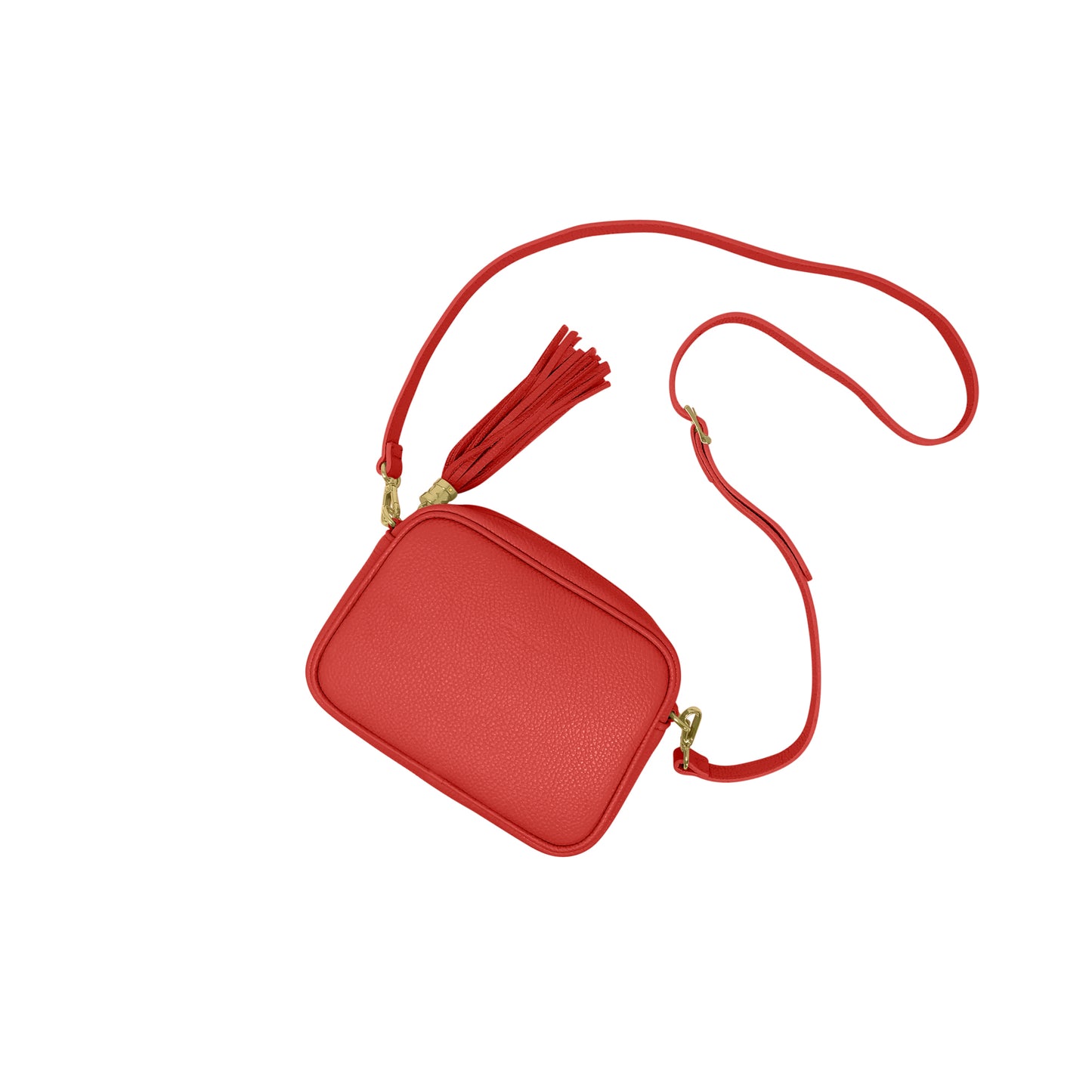 Borsa Donna a Tracolla Rosso, In Vera Pelle, Made in Italy, Anastasia Parubi Borse - vista 5