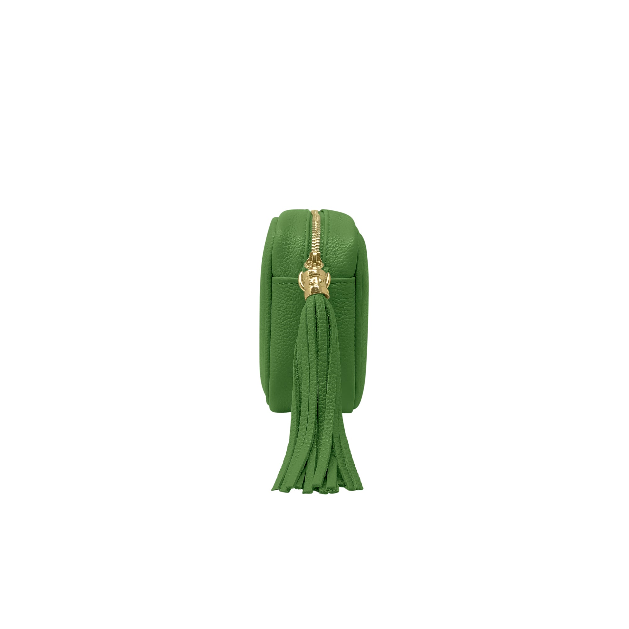 Borsa Donna a Tracolla Verde Brillante, In Vera Pelle, Made in Italy, Anastasia