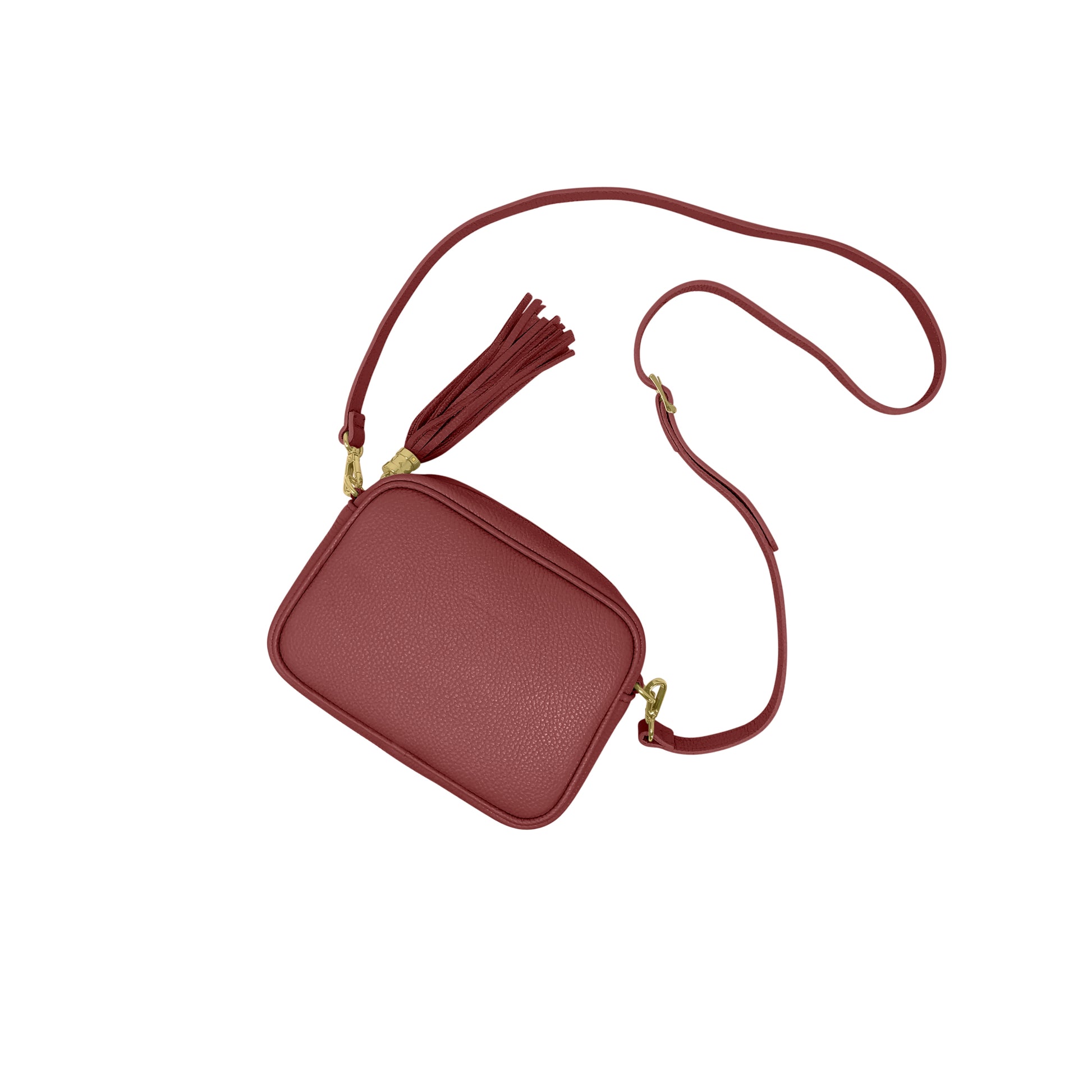 Borsa Donna a Tracolla Bordeaux, In Vera Pelle, Made in Italy, Anastasia Parubi Borse - vista 5