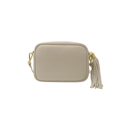 Borsa Donna a Tracolla Grigio Perla, In Vera Pelle, Made in Italy, Anastasia Parubi Borse - vista 4