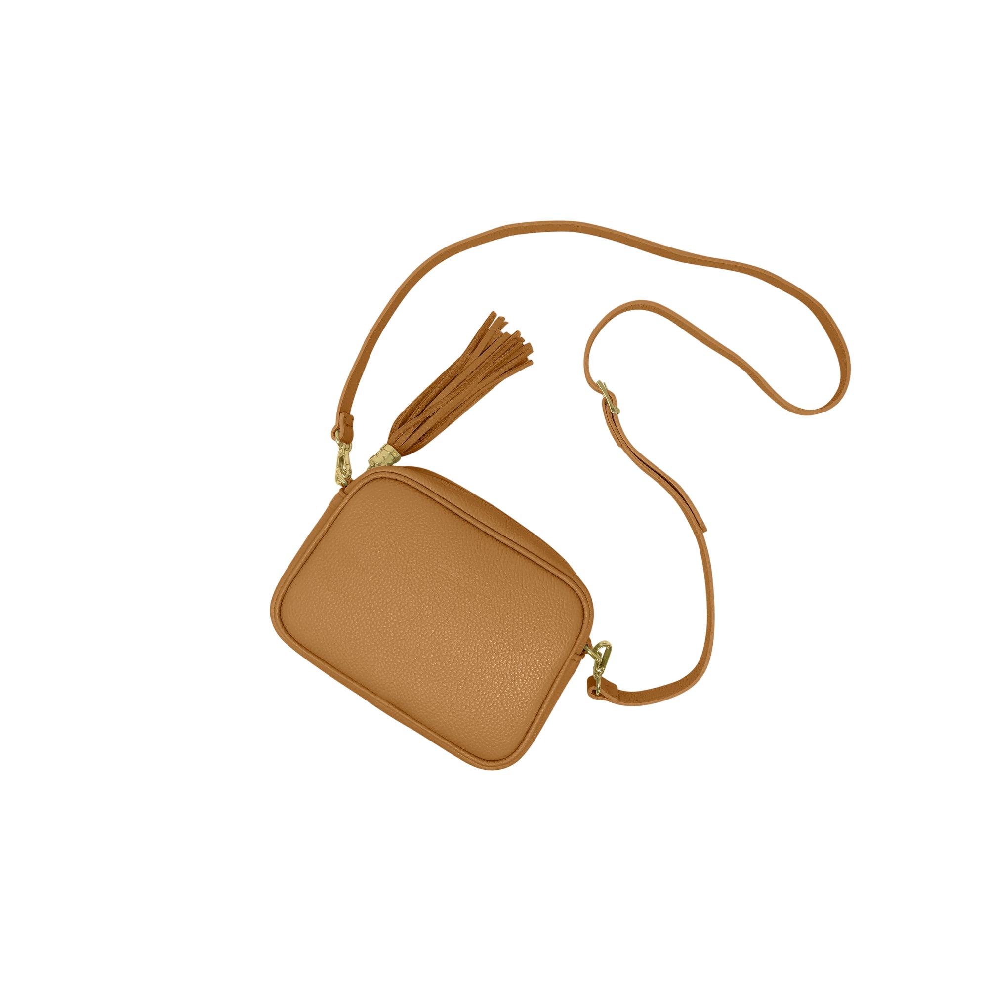 Borsa Donna a Tracolla Cuoio Marrone, In Vera Pelle, Made in Italy, Anastasia