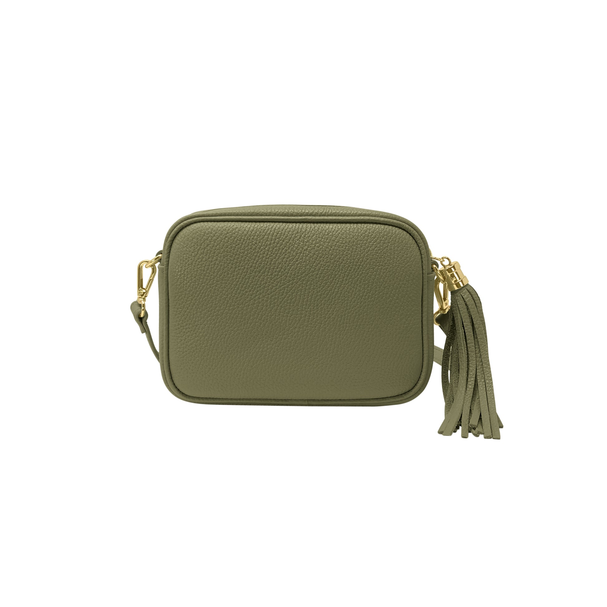 Borsa Donna a Tracolla Verde Militare, In Vera Pelle, Made in Italy, Anastasia Parubi Borse - vista 4