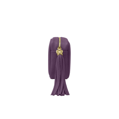Borsa Donna a Tracolla Viola, In Vera Pelle, Made in Italy, Anastasia Parubi Borse - vista 3