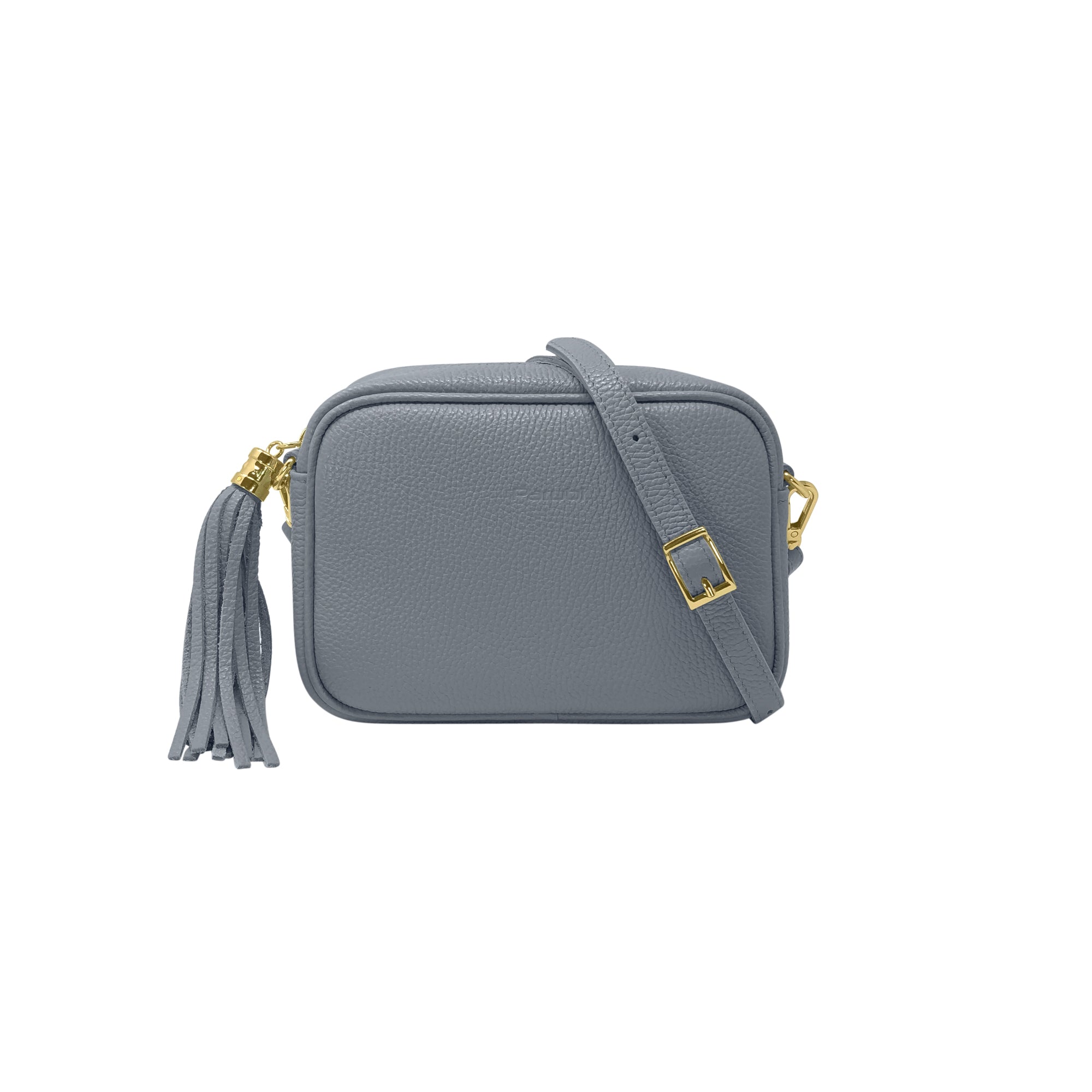 Borsa Donna a Tracolla Blu Avio, In Vera Pelle, Made in Italy, Anastasia