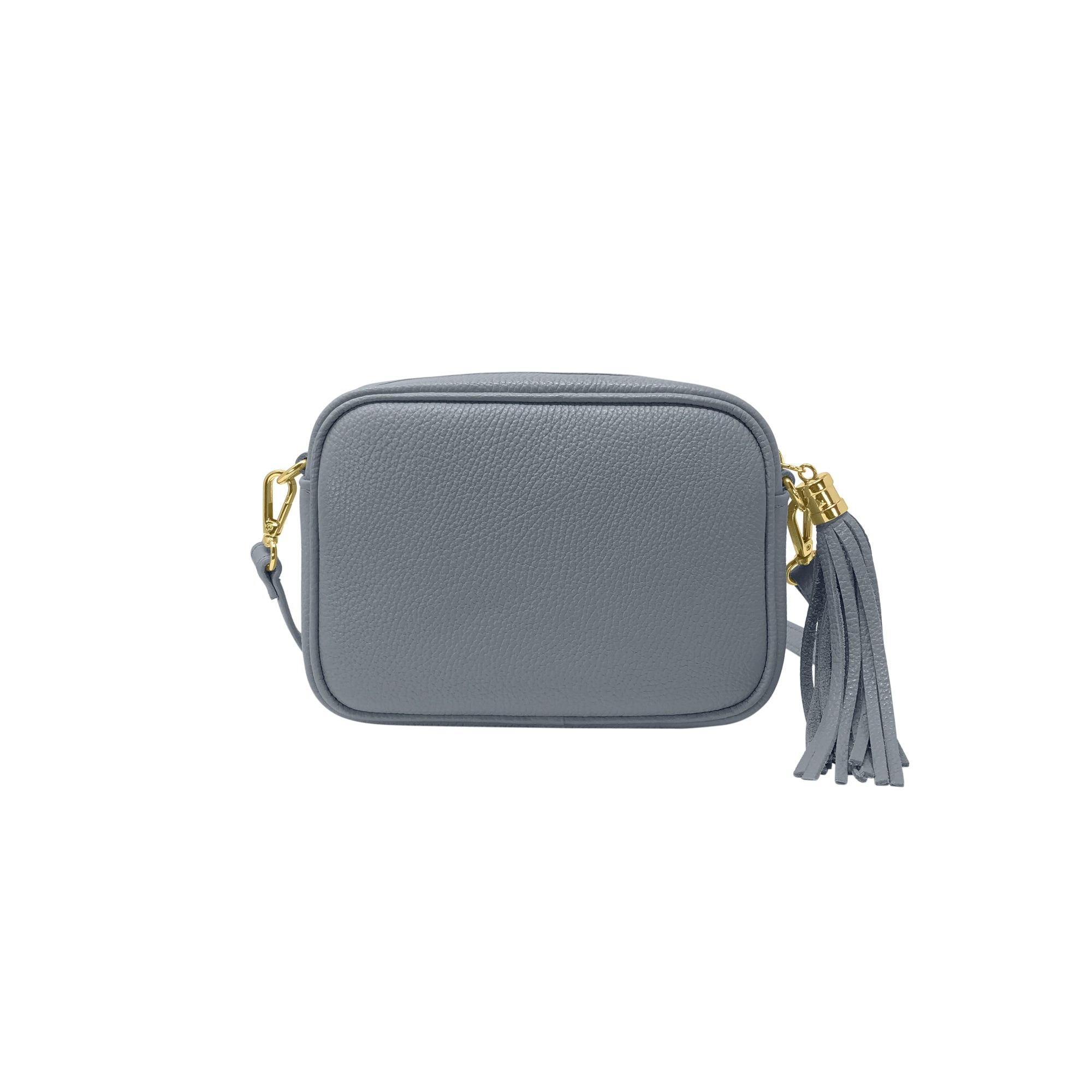 Borsa Donna a Tracolla Blu Avio, In Vera Pelle, Made in Italy, Anastasia