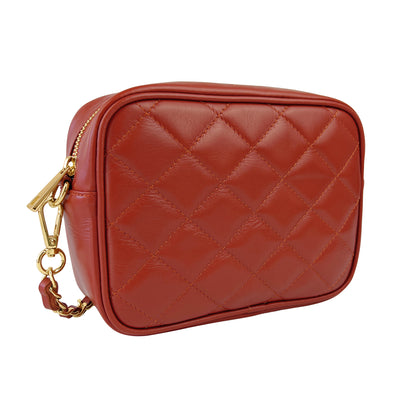 Borsa Donna a Tracolla, In Vera Pelle Trapuntata, Made in Italy, Modello Nora Parubi Borse - vista 128