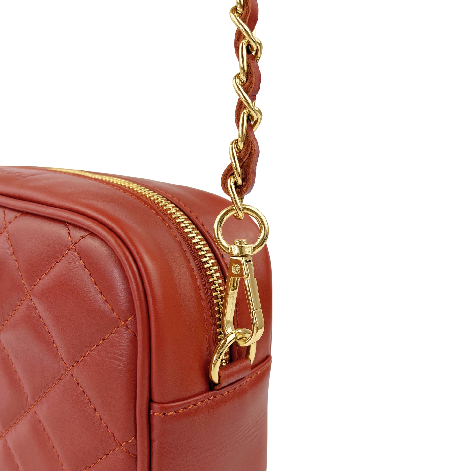 Borsa Donna a Tracolla, In Vera Pelle Trapuntata, Made in Italy, Modello Nora Parubi Borse - vista 122