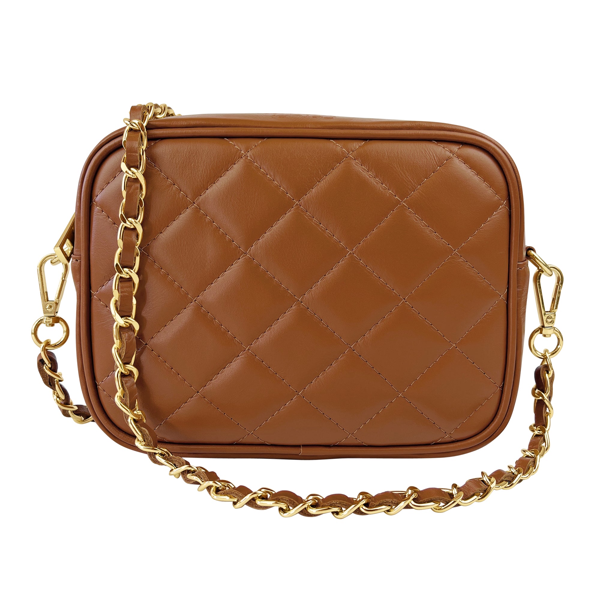 Borsa Donna a Tracolla, In Vera Pelle Trapuntata, Made in Italy, Modello Nora Parubi Borse Cuoio - vista 86