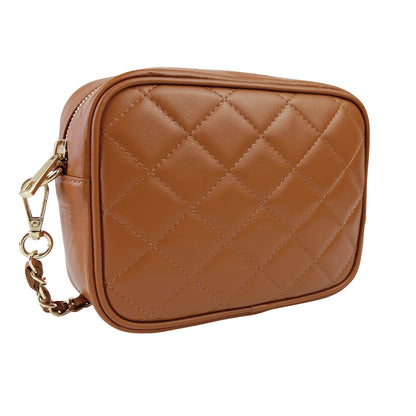 Borsa Donna a Tracolla, In Vera Pelle Trapuntata, Made in Italy, Modello Nora Parubi Borse - vista 81