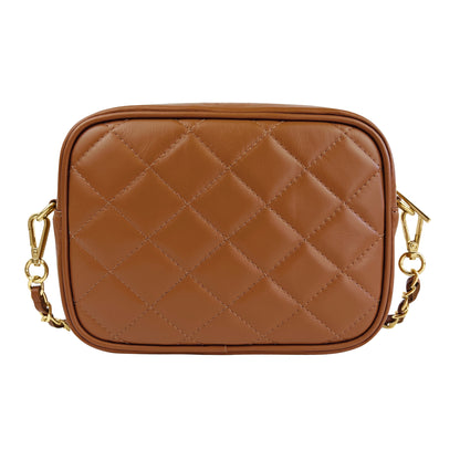 Borsa Donna a Tracolla, In Vera Pelle Trapuntata, Made in Italy, Modello Nora Parubi Borse - vista 87