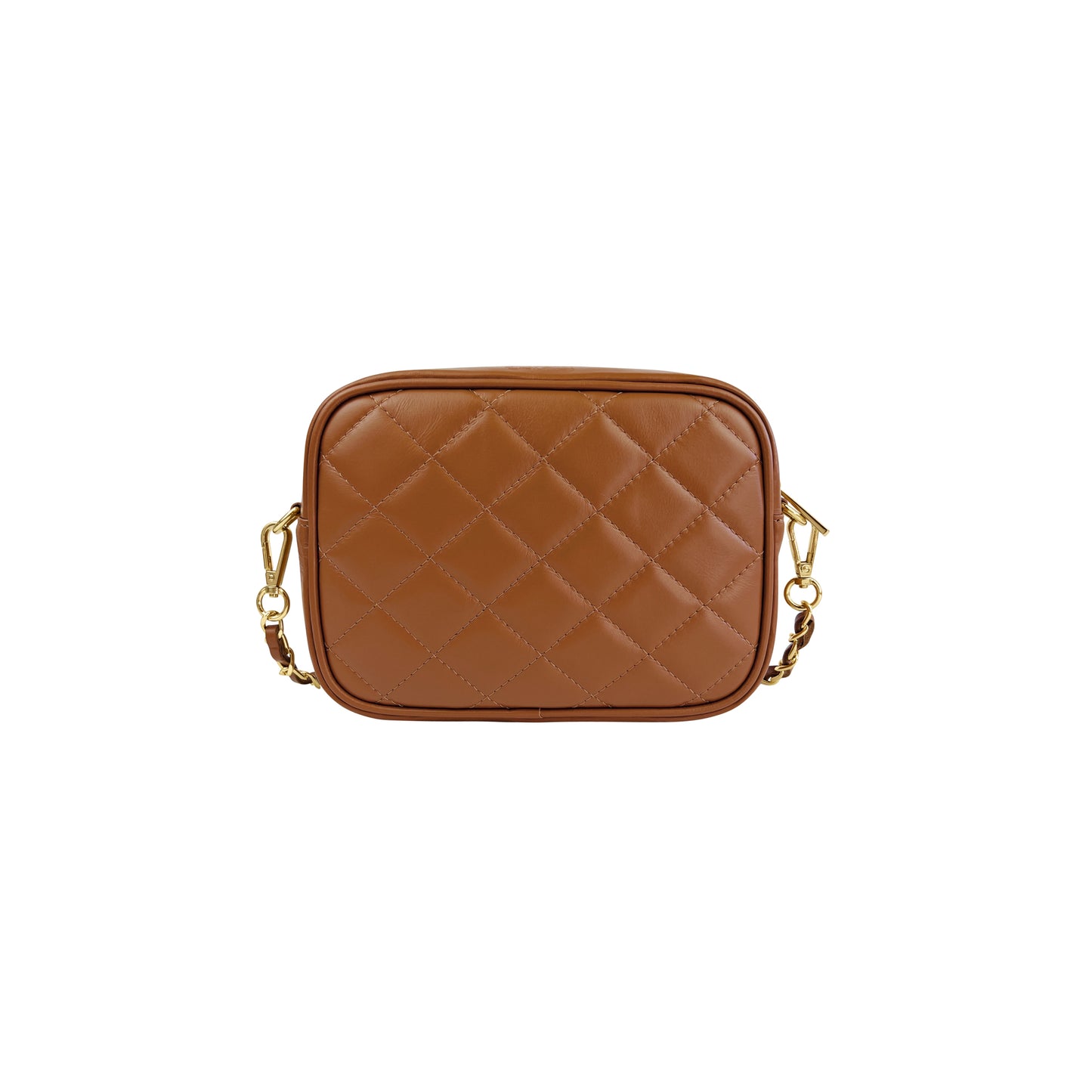 Borsa Donna a Tracolla Trapuntata Cuoio, In Vera Pelle, Made in Italy, Nora Parubi Borse marrone - vista 4
