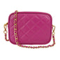 Borsa Donna a Tracolla, In Vera Pelle Trapuntata, Made in Italy, Modello Nora Parubi Borse Fucsia - vista 21