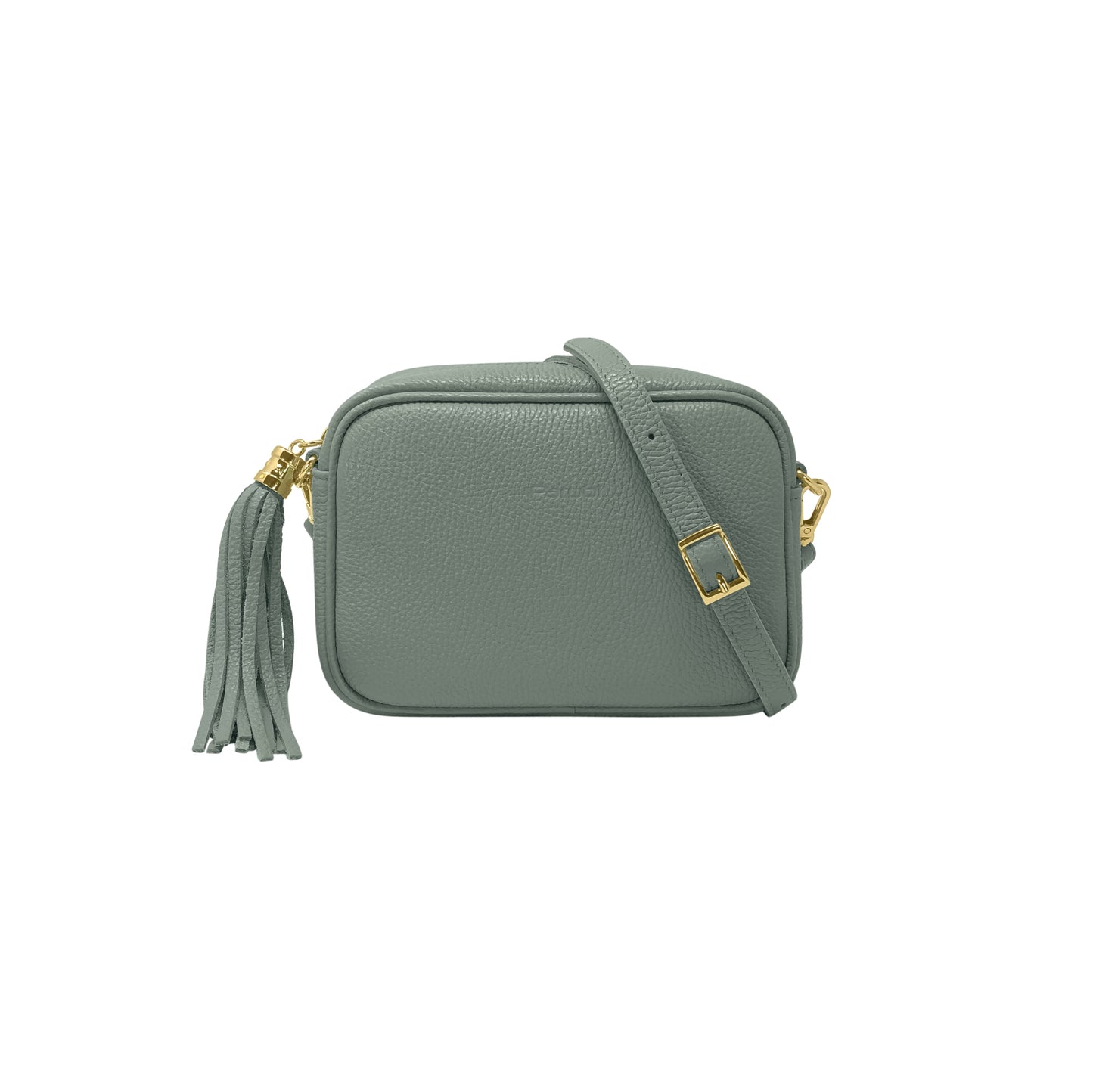 Borsa Donna a Tracolla Grigio Azzurro, In Vera Pelle, Made in Italy, Anastasia Parubi Borse - foto prodotto