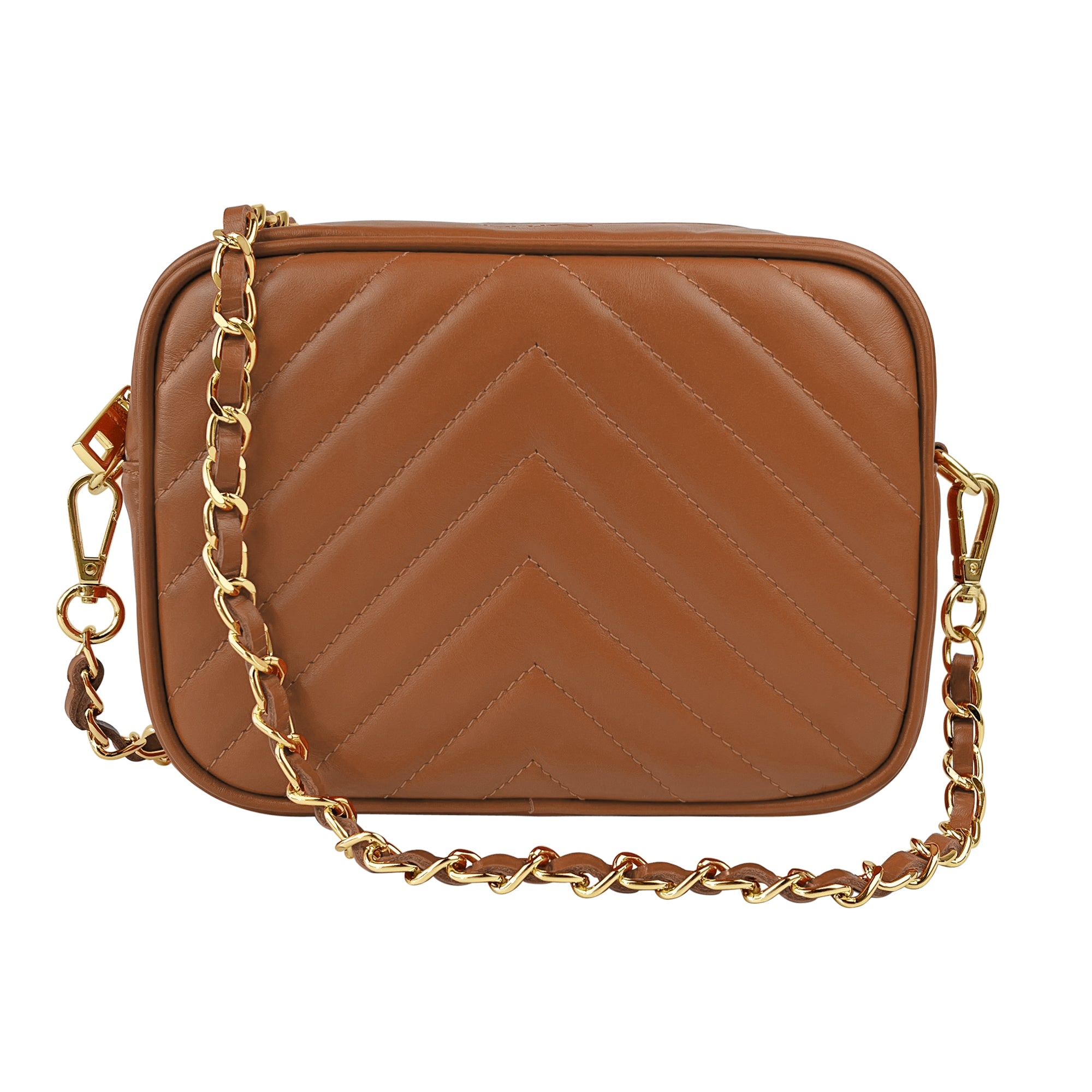 Borsa Donna a Tracolla, In Vera Pelle Trapuntata, Made in Italy, Modello Lola Parubi Borse Cuoio - vista 101