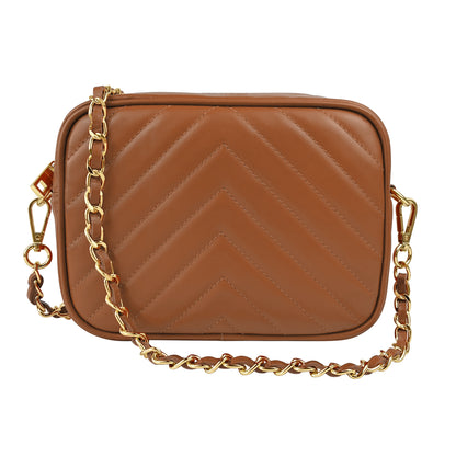 Borsa Donna a Tracolla, In Vera Pelle Trapuntata, Made in Italy, Modello Lola Parubi Borse Cuoio - vista 101