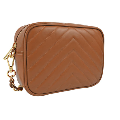 Borsa Donna a Tracolla, In Vera Pelle Trapuntata, Made in Italy, Modello Lola Parubi Borse - vista 102