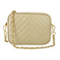 Borsa Donna a Tracolla, In Vera Pelle Trapuntata, Made in Italy, Modello Lola Parubi Borse Beige - vista 111