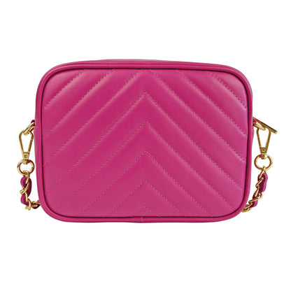 Borsa Donna a Tracolla, In Vera Pelle Trapuntata, Made in Italy, Modello Lola Parubi Borse - vista 3