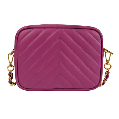 Borsa Donna a Tracolla, In Vera Pelle Trapuntata, Made in Italy, Modello Lola Parubi Borse - vista 93