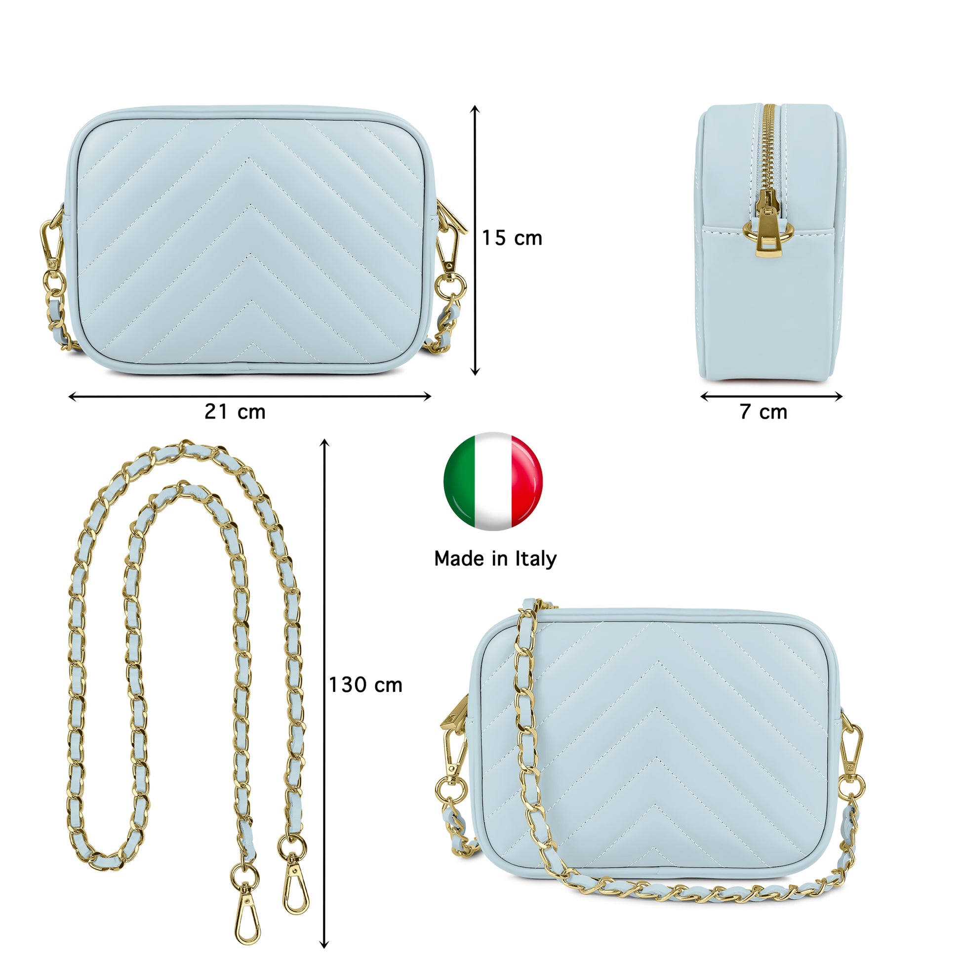 Borsa Donna a Tracolla, In Vera Pelle Trapuntata, Made in Italy, Modello Lola Parubi Borse - vista 144