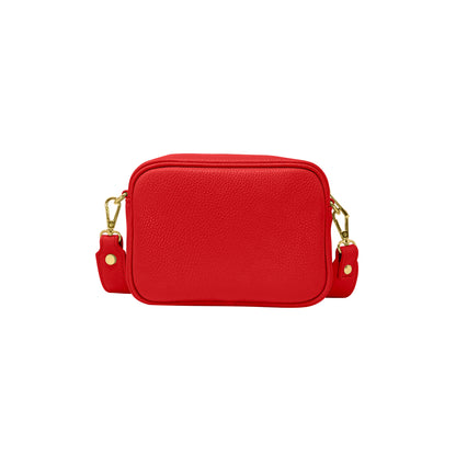 Borsa Donna a Tracolla Rossa, In Vera Pelle, Made in Italy, Ginevra Parubi Borse rosso - vista 4