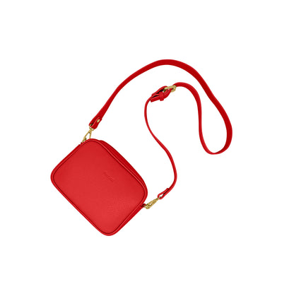 Borsa Donna a Tracolla Rossa, In Vera Pelle, Made in Italy, Ginevra Parubi Borse rosso - vista 5