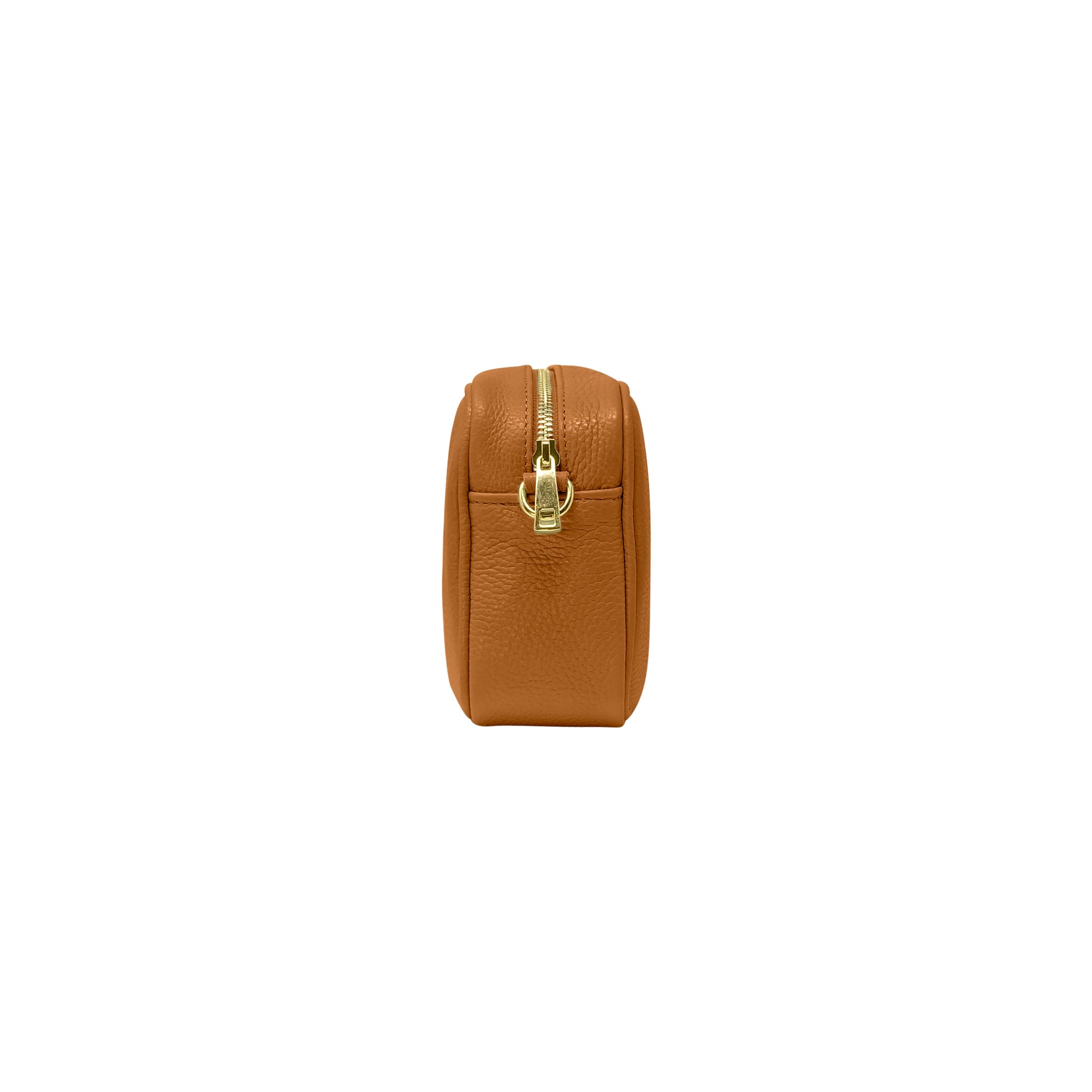 Borsa Donna a Tracolla Marrone Cuoio, In Vera Pelle, Made in Italy, Ginevra