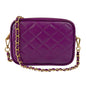 Borsa Donna a Tracolla, In Vera Pelle Trapuntata, Made in Italy, Modello Nora Parubi Borse Viola Porpora - vista 111