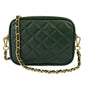 Borsa Donna a Tracolla, In Vera Pelle Trapuntata, Made in Italy, Modello Nora Parubi Borse Verde Foresta - vista 157