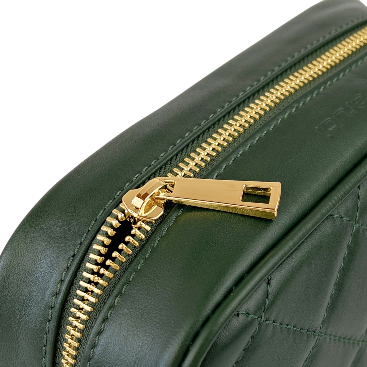 Borsa Donna a Tracolla Trapuntata Verde, In Vera Pelle, Made in Italy, Nora Parubi Borse - vista 5