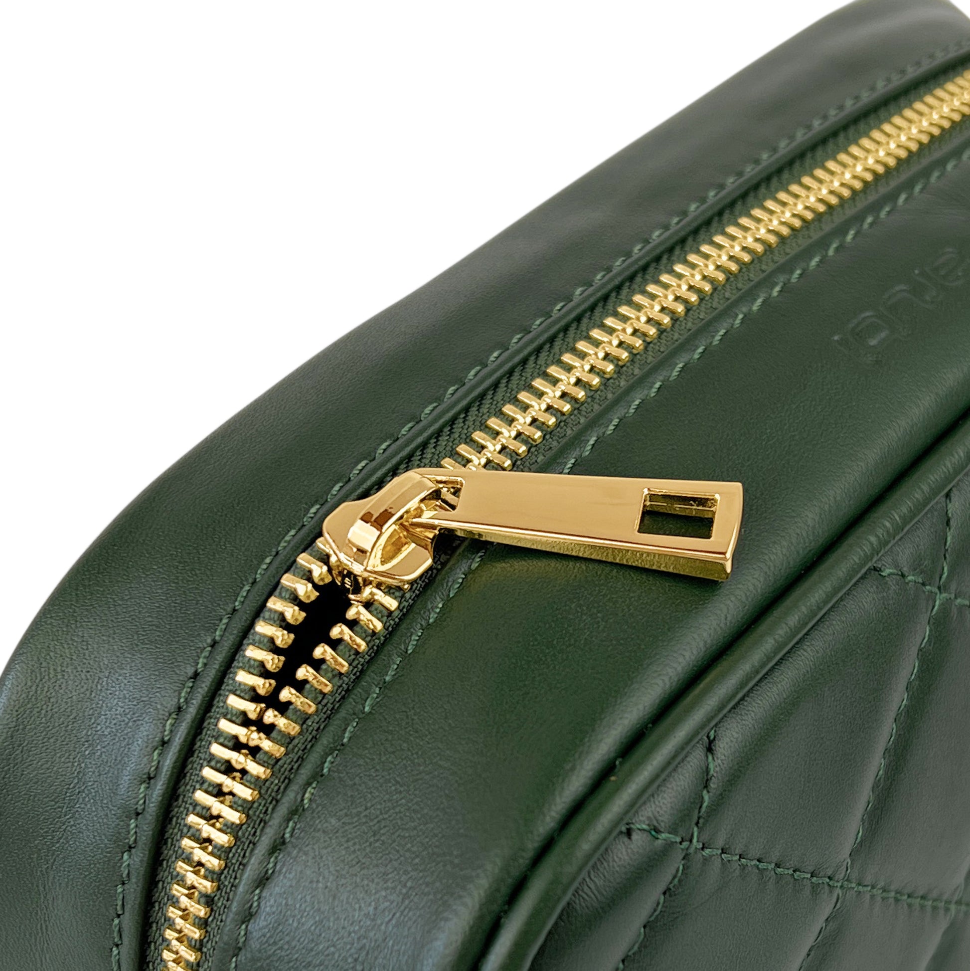 Borsa Donna a Tracolla Trapuntata Verde, In Vera Pelle, Made in Italy, Nora Parubi Borse - vista 5
