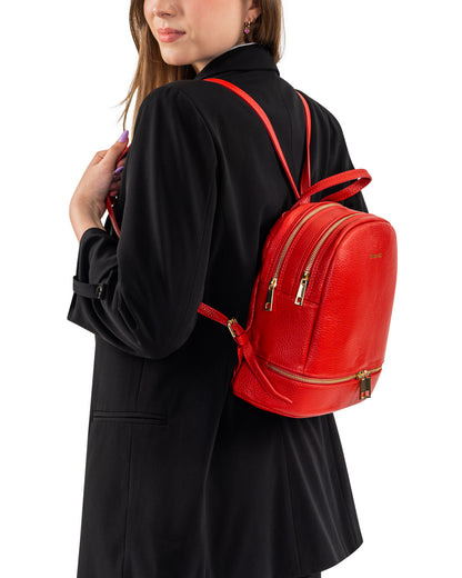 Zaino Donna, In Vera Pelle, Made in Italy, Modello Maya Parubi - vista 10