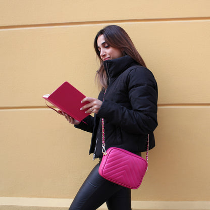 Borsa Donna a Tracolla, In Vera Pelle Trapuntata, Made in Italy, Modello Lola Parubi Borse - vista 156
