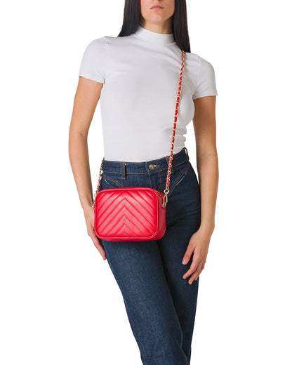 Borsa Donna a Tracolla, In Vera Pelle Trapuntata, Made in Italy, Modello Lola Parubi Borse - vista 58