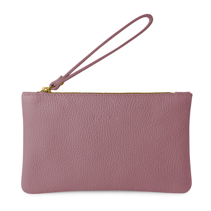 Pochette Donna a Mano, In Vera Pelle, Made in Italy, Modello Aura Parubi Violetto - vista 232