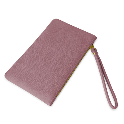 Pochette Donna a Mano, In Vera Pelle, Made in Italy, Modello Aura Parubi - vista 235
