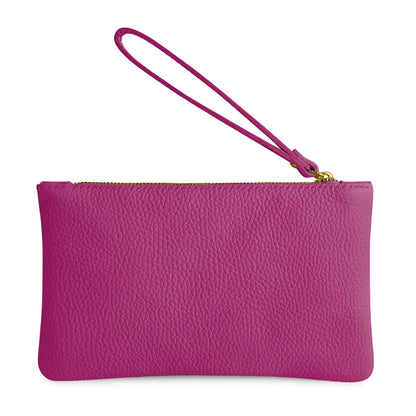 Pochette Donna a Mano, In Vera Pelle, Made in Italy, Modello Aura Parubi - vista 107